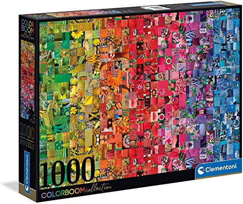 Clementoni 39595 Collage – Puzzle 1000 Teile, Colorboom Collection, Geschicklichkeitsspiel für die ganze Familie, Erwachsenenpuzzle ab 14 Jahren, 28.1 x 37 x 5.5 von Clementoni