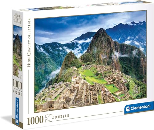 Clementoni 39604 Machu Picchu – Puzzle 1000 Teile ab 9 Jahren, buntes Erwachsenenpuzzle mit kräftigen Farben, Geschicklichkeitsspiel für die ganze Familie, schöne Geschenkidee von Clementoni