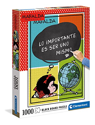 Clementoni 39629 Mafalda Puzzle Mafalda-1000 Teile Für Erwachsene Und Kinder Ab 10 Jahre, Geschicklichkeitsspiel Für Die Ganze Familie, Mehrfarbig, One Size von Clementoni