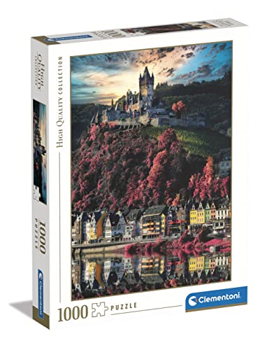 Clementoni 39648 EL Castillo de Collection Cochem Castle-Puzzle 1000 Teile ab 10 Jahren, Erwachsenenpuzzle mit Wimmelbild, Geschicklichkeitsspiel für die ganze Familie, Mehrfarbig, Medium von Clementoni