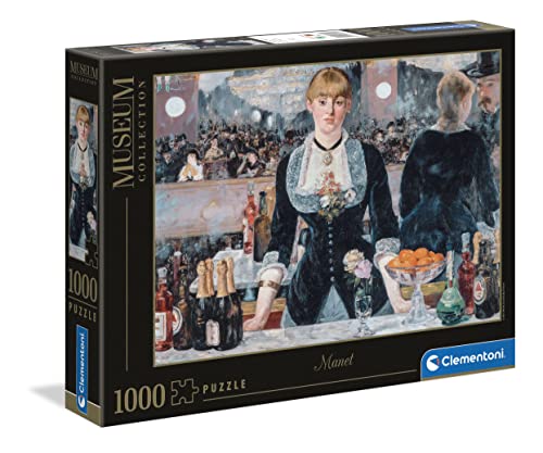 Clementoni 39661 Museum Collection Bar Folie Bergers-Puzzle 1000 Teile für Erwachsene und Kinder ab 10 Jahre, herausforderndes Geschicklichkeitsspiel für die ganze Familie, Mehrfarbig, Medium von Clementoni