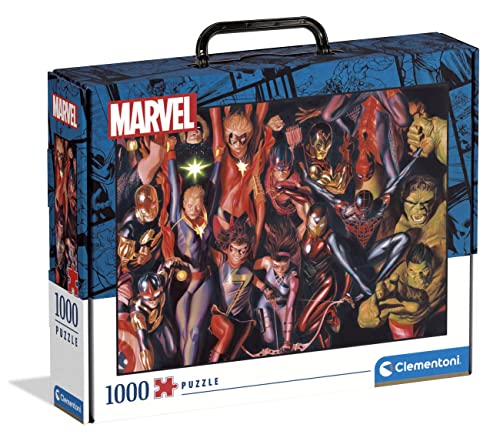 Clementoni 39675 Marvel Avengers, Puzzle 1000 Teile Für Erwachsene Und Kinder 10 Jahren, Geschicklichkeitsspiel Für Die Ganze Familie, Mehrfarbig von Clementoni