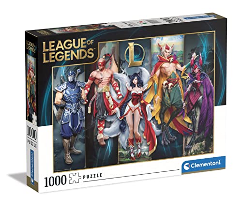Clementoni 39680 League of Legends-Puzzle 1000 Teile für Erwachsene und Kinder ab 10 Jahre, herausforderndes Geschicklichkeitsspiel für die ganze Familie, Mehrfarbig, Medium von Clementoni