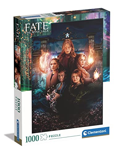 Clementoni Fate The Winx Saga Saga-1000 Teile für Erwachsene, Netflix-Puzzle, Made in Italy, Mehrfarbig, 39688 Kinder Ab 10 Jahre, Geschicklichkeitsspiel Für Die Ganze Familie, Standard von Clementoni