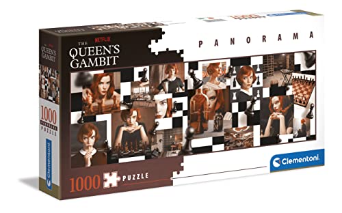 Clementoni 39696 Queen's Gambit Puzzle Panorama Gambit-1000 Teile Für Erwachsene Und Kinder Ab 10 Jahre, Geschicklichkeitsspiel Für Die Ganze Familie, Mehrfarbig von Clementoni