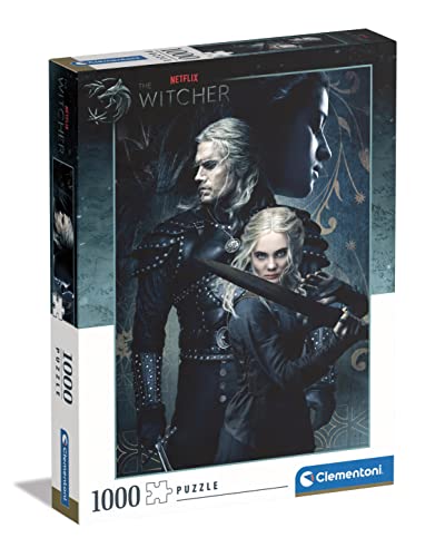 Clementoni 39702 The Witcher, Puzzle 1000 Teile Für Erwachsene Und Kinder 10 Jahren, Geschicklichkeitsspiel Für Die Ganze Familie, Mehrfarbig von Clementoni