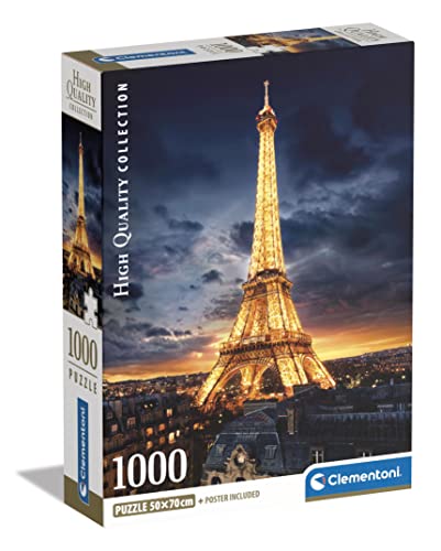 Clementoni 39703 Collection-Eiffelturm-1000 Teile-Puzzle für Erwachsene, hergestellt in Italien, Mehrfarbig von Clementoni