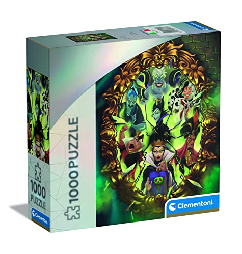 Clementoni - 39718 - Puzzle Disney Villains, Puzzle 1000 Teile Für Erwachsene Und Kinder 10 Jahren, Geschicklichkeitsspiel Für Die Ganze Familie von Clementoni