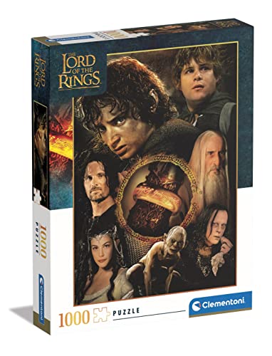 Clementoni 39737 Lord of The Rings, Puzzle 1000 Teile Für Erwachsene Und Kinder 10 Jahren, Geschicklichkeitsspiel Für Die Ganze Familie, Mehrfarbig von Clementoni