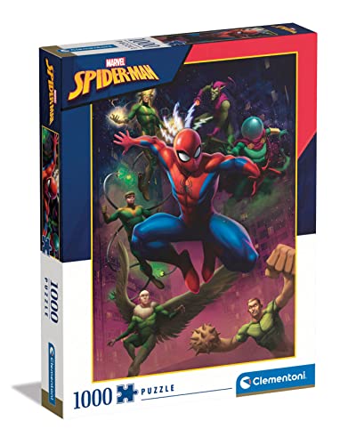 Clementoni 39742 Marvel Spiderman Illustrated, Puzzle 1000 Teile Für Erwachsene Und Kinder 10 Jahren, Geschicklichkeitsspiel Für Die Ganze Familie von Clementoni