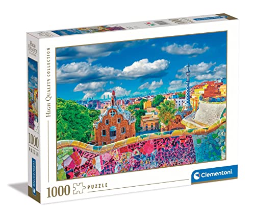 Clementoni 39744 Italy Collection-Park Güell, Barcelona, Puzzle 1000 Teile Für Erwachsene Und Kinder 10 Jahren, Geschicklichkeitsspiel Für Die Ganze Familie, Mehrfarbig von Clementoni