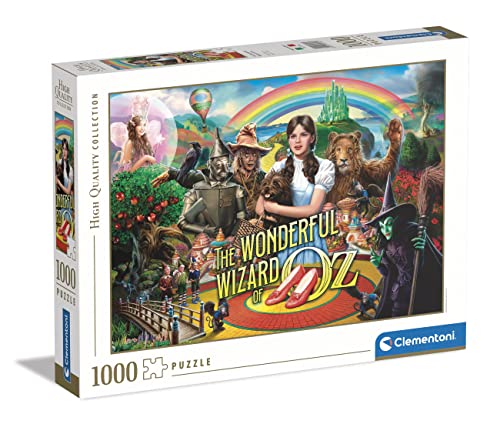Clementoni 39746 Collection-The Wonderful Wizard of Oz, Puzzle 1000 Teile Für Erwachsene Und Kinder 10 Jahren, Geschicklichkeitsspiel Für Die Ganze Familie von Clementoni