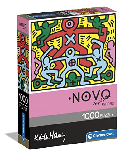 Clementoni 39757 Novo Art Series-Keith Haring, Puzzle 1000 Teile Für Erwachsene Und Kinder 10 Jahren, Geschicklichkeitsspiel Für Die Ganze Familie von Clementoni