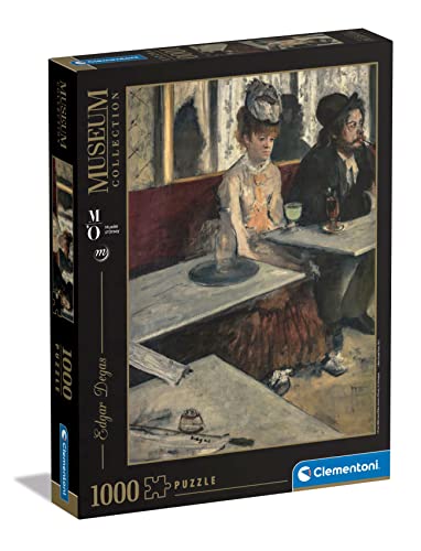 Clementoni 39761 Italy Museum Collection-Degas, Dans Un Café, Puzzle 1000 Teile Für Erwachsene Und Kinder 10 Jahren, Geschicklichkeitsspiel Für Die Ganze Familie von Clementoni