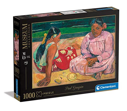 Clementoni 39762 Museum Collection-Gauguin, Femmes De Tahiti, Puzzle 1000 Teile Für Erwachsene Und Kinder 10 Jahren, Geschicklichkeitsspiel Für Die Ganze Familie von Clementoni