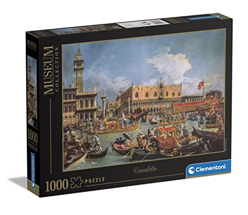Clementoni - 39764 - Museum Collection - Canaletto, The Return of The Bucentaur at The Molo On Ascension Day, Puzzle 1000 Teile Für Erwachsene, Geschicklichkeitsspiel Für Die Ganze Familie Clementoni - 39764 - Museum Collection - Canaletto, The Return of The Bucentaur at The Molo On Ascension Day, Puzzle 1000 Teile Für Erwachsene, Geschicklichkeitsspiel Für Die Ganze Familie von Clementoni
