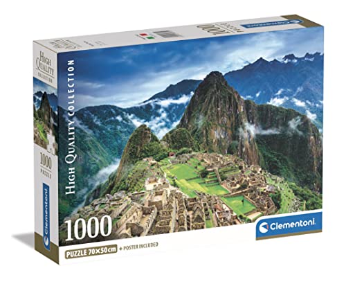 Clementoni 39770 Hohe Qualität Kollektion – Machu Picchu – 1000 Teile – Puzzle für Erwachsene, hergestellt in Italien, Mehrfarbig von Clementoni
