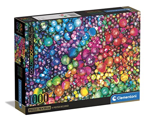 Clementoni - 39780 - Colorboom Puzzle Murmeln - 1000 Teile - Erwachsenenpuzzle, Unterhaltung für Erwachsene - Made in Italy Clementoni - 39780 - Colorboom Puzzle Murmeln - 1000 Teile - Erwachsenenpuzzle, Unterhaltung für Erwachsene - Made in Italy von Clementoni