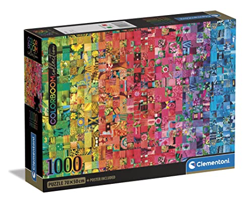 Clementoni 39781 ColorBoom Collection – Collage – 1000 Teile Erwachsene, Farben, Puzzle Gradient, hergestellt in Italien, Mehrfarbig von Clementoni