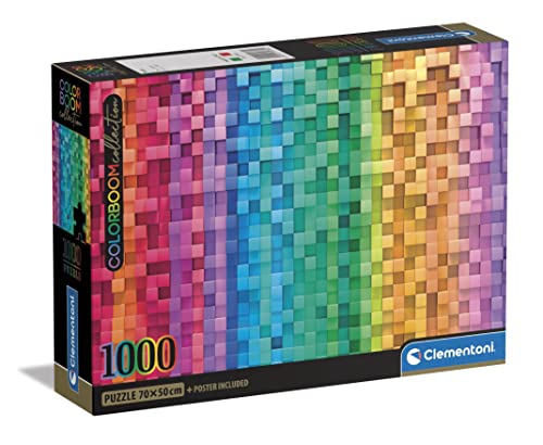 Clementoni 39782 ColorBoom Collection – Pixel – 1000 Teile Erwachsene, Farben, Puzzle Gradient, hergestellt in Italien, Mehrfarbig von Clementoni
