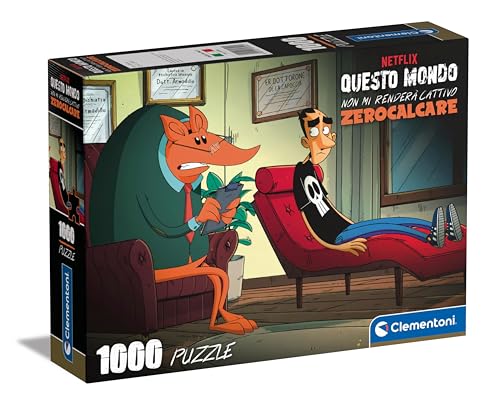 Clementoni 39794 Zerocalcare Puzzles, Zerokalk 1000 Stück, One Size von Clementoni