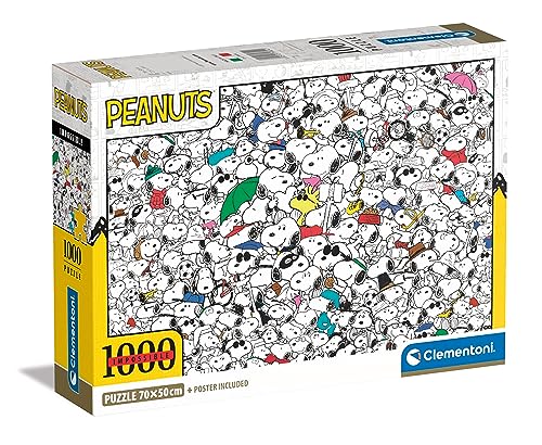 Clementoni - 39804 - Impossible Puzzle Peanuts - Puzzle 1000 Teile Für Erwachsene Und Kinder 14 Jahren, Geschicklichkeitsspiel Für Die Ganze Familie Clementoni - 39804 - Impossible Puzzle Peanuts - Puzzle 1000 Teile Für Erwachsene Und Kinder 14 Jahren, Geschicklichkeitsspiel Für Die Ganze Familie von Clementoni