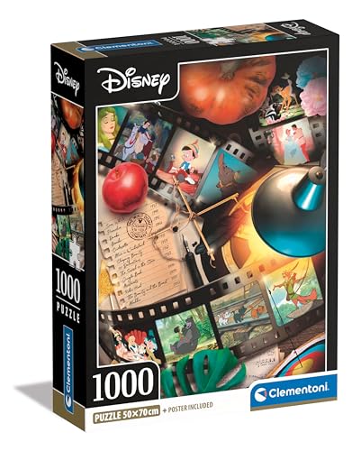 Clementoni 39810 Collection – Disney Classic Movies – 1000 Teile – Puzzle, vertikal, Spaß für Erwachsene, hergestellt in Italien, Mehrfarbig von Clementoni