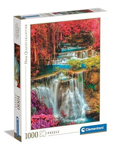 Clementoni 39821 Collection – Bunte Thai Falls – 1000 Teile – Puzzle, vertikal, Spaß für Erwachsene, hergestellt in Italien, Mehrfarbig von Clementoni