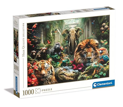 Clementoni 39824 Collection – Mystic Jungle – 1000 Teile, horizontal, Tier-Puzzle, Spaß für Erwachsene, Made in Italy, Mehrfarbig von Clementoni