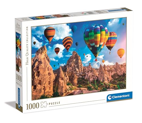 Clementoni 39825 Collection – Luftballons in Kappadokien – 1000 Teile – Puzzle, horizontal, Spaß für Erwachsene, Made in Italy, Mehrfarbig von Clementoni