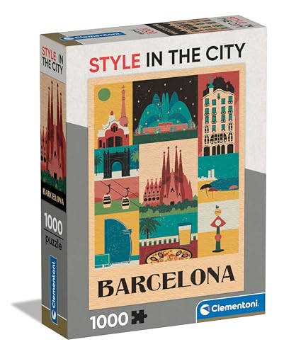 Clementoni Barcelona Puzzle 1000 Teile Erwachsene - Spanien Puzzle Erwachsene in 70 x 50 cm - Puzzle Erwachsene anspruchsvoll von Clementoni 39847 Clementoni Barcelona Puzzle 1000 Teile Erwachsene - Spanien Puzzle Erwachsene in 70 x 50 cm - Puzzle Erwachsene anspruchsvoll von Clementoni 39847 von Clementoni