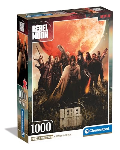 Clementoni 39865 Rebel Moon – 1000 Teile – Erwachsenenpuzzle, Netflix-Puzzle, TV-Serie, vertikal, Spaß für Erwachsene, Made in Italy, Mehrfarbig von Clementoni