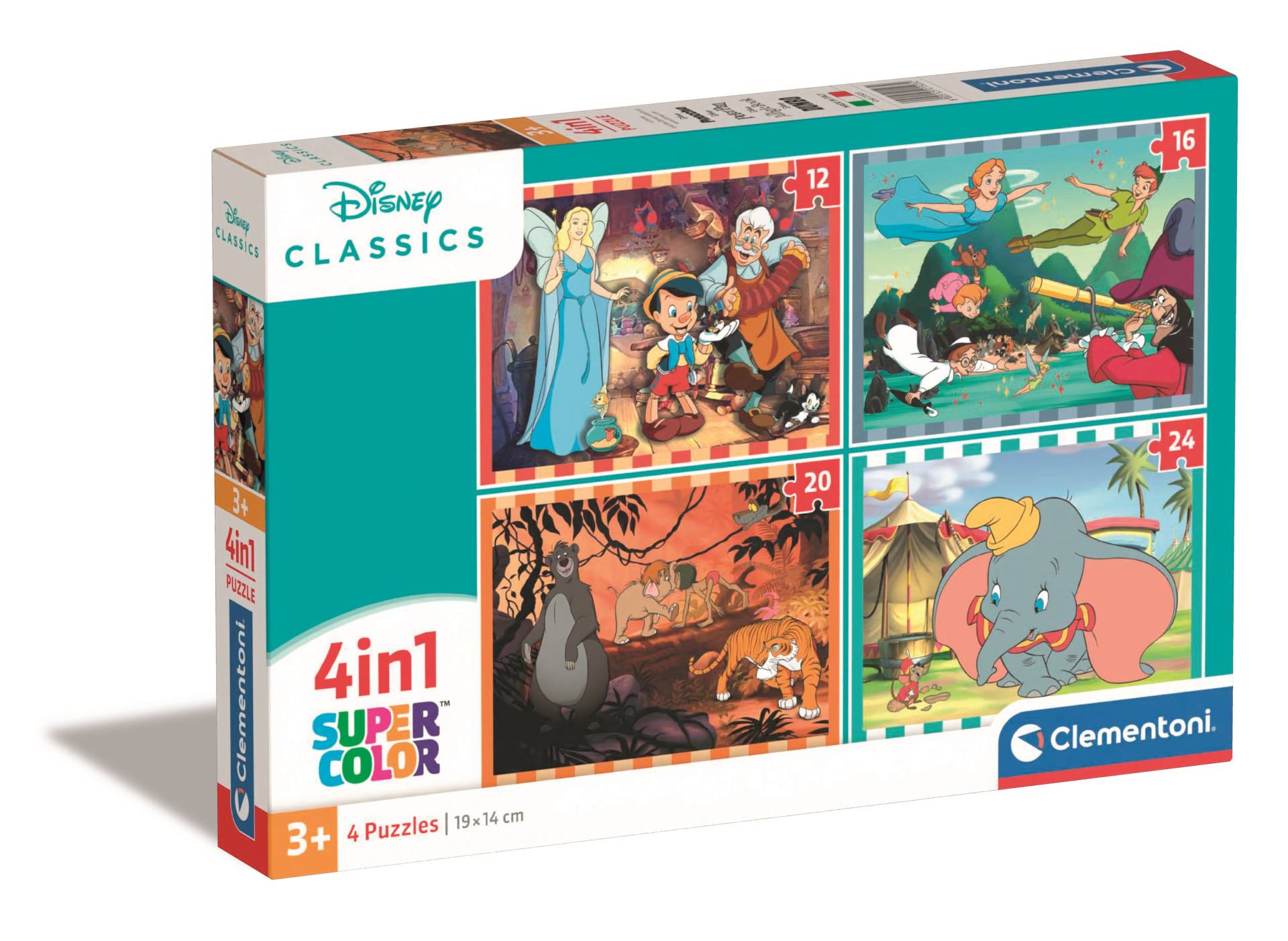 Clementoni 4 Puzzles - Disney Classics 12 Teile Puzzle Clementoni-21523 von Clementoni