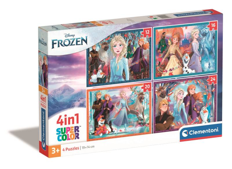 Clementoni 4 Puzzles - Frozen 12 Teile Puzzle Clementoni-21518 von Clementoni