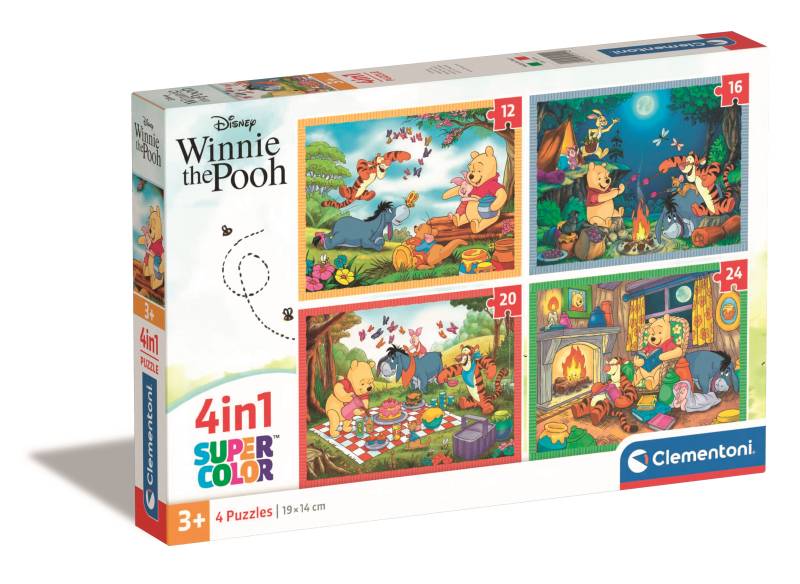 Clementoni 4 Puzzles - Winnie the Pooh 20 Teile Puzzle Clementoni-21514 von Clementoni