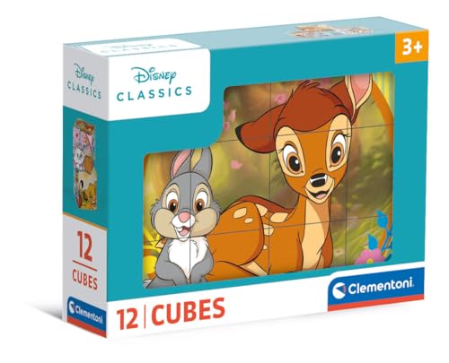 Clementoni Disney Classics 12 Würfel Puzzle Kinder - Geschicklichkeitsspiel für Kinder ab 3 Jahren - Sensorik- & Motorikspielzeug Disney Puzzle 41196 Clementoni Disney Classics 12 Würfel Puzzle Kinder - Geschicklichkeitsspiel für Kinder ab 3 Jahren - Sensorik- & Motorikspielzeug Disney Puzzle 41196 von Clementoni