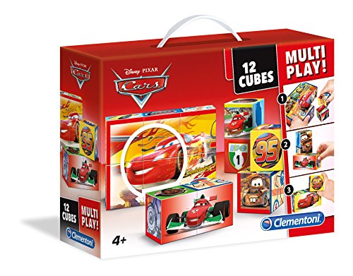 Clementoni 41505.2 - Würfelpuzzle "Disney Cars", 12 Teile von Clementoni