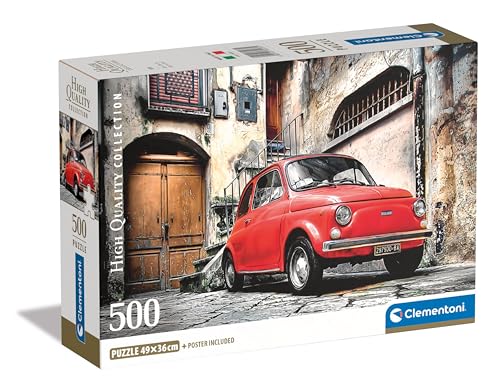 Clementoni 500 Teile Puzzle + Poster Fiat 500 von Clementoni