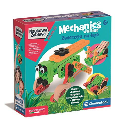 Clementoni - 50660 - Wissenschaftlicher Spaß Build Mechanik Junior Tiere auf Wiese Bausteine für Kinder ab 6 Jahren Polen Version Clementoni - 50660 - Wissenschaftlicher Spaß Build Mechanik Junior Tiere auf Wiese Bausteine für Kinder ab 6 Jahren Polen Version von Clementoni