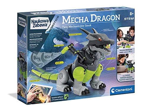 Clementoni 50682 Robotik-Labor Mechanische Drache Bildspielzeug für Kinder ab 8 LAT Ausführung Polen von Clementoni