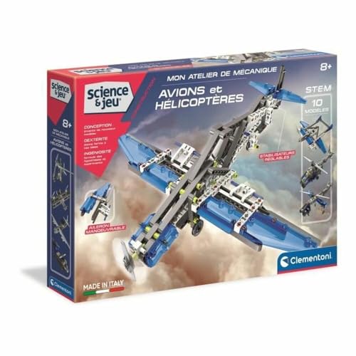 Clementoni – 52225-atelier Mechanische – Flugzeuge und hélicoptères-jeu Wissenschaftliche von Clementoni