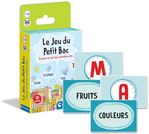 Clementoni 52540 Le jeu du Petit bac-Kartenspiel für Kinder-Lernspiel-Made in Italy ab 7 Jahren, Mehrfarbig von Clementoni