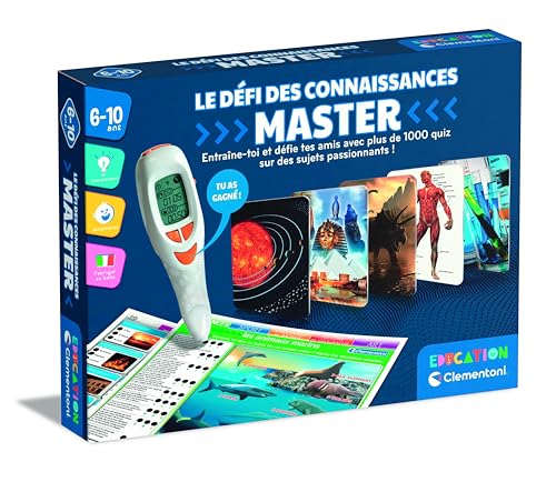 CLEMENTONI Herausforderung des Wissens Master Lernspiele für Kinder – Lernen mit Spaß – hergestellt in Italien, ab 7 Jahren, 52805, Mehrfarbig von Clementoni