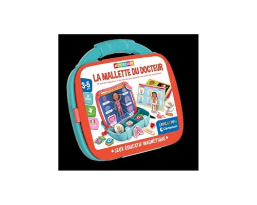 CLEMENTONI Wissenschaftskoffer: Magnetkoffer mit Körper & Emotionen, Lernspiele für Kinder, hergestellt in Italien, ab 4 Jahren, Mehrfarbig, 52851 von Clementoni