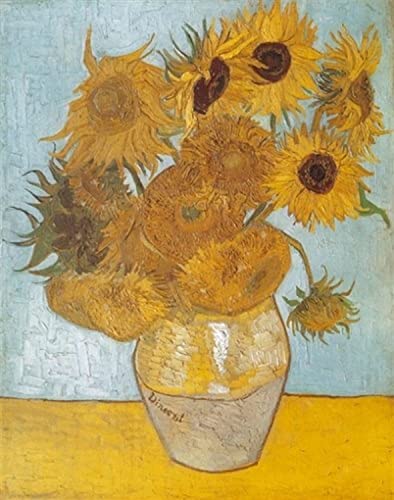Clementoni 31438 van Gogh – Vase mit Sonnenblumen – Puzzle 1000 Teile, Museum Collection, Geschicklichkeitsspiel für die ganze Familie, Erwachsenenpuzzle ab 14 Jahren von Clementoni