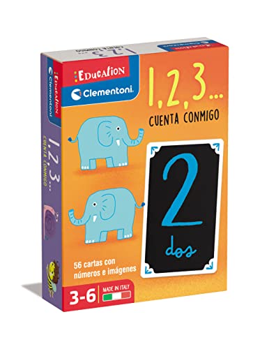 Clementoni 55496 1, 2, 3. Zählt bei Mir lernspiel, Mehrfarbig, Mediano von Clementoni