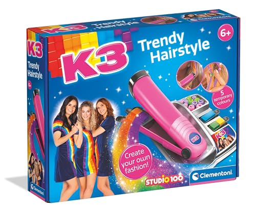 Clementoni 56149 Trendige Frisuren K3-Farben & Basteln, Niederländische Sprache, Kreatives Geschenk Für Kinder 6-10 Jahre, Mädchen, Made In Italy, Weiß Clementoni 56149 Trendige Frisuren K3-Farben & Basteln, Niederländische Sprache, Kreatives Geschenk Für Kinder 6-10 Jahre, Mädchen, Made In Italy, Weiß von Clementoni