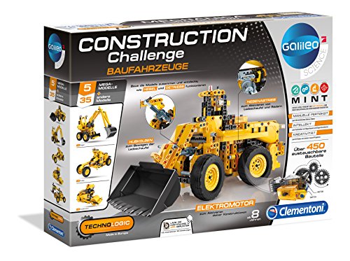 Clementoni 59030.8 Construction Challenge - Baufahrzeuge von Clementoni