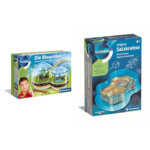 Clementoni 59119 Galileo Science – Die Biosphäre, Botanik und Biologie für Kinder ab 8 Jahren & 69937 Galileo Science – Original Salzkrebse, Spielzeug für Kinder ab 8 Jahren Clementoni 59119 Galileo Science – Die Biosphäre, Botanik und Biologie für Kinder ab 8 Jahren & 69937 Galileo Science – Original Salzkrebse, Spielzeug für Kinder ab 8 Jahren von Clementoni