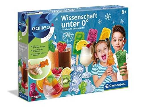 Clementoni Galileo Lab – Wissenschaft unter 0°, Experimentierkasten zum Selbermachen von Eis, Spielzeug für Kinder ab 8 Jahren, köstliche Experimente fürs Kinderzimmer von Clementoni 59166 von Clementoni